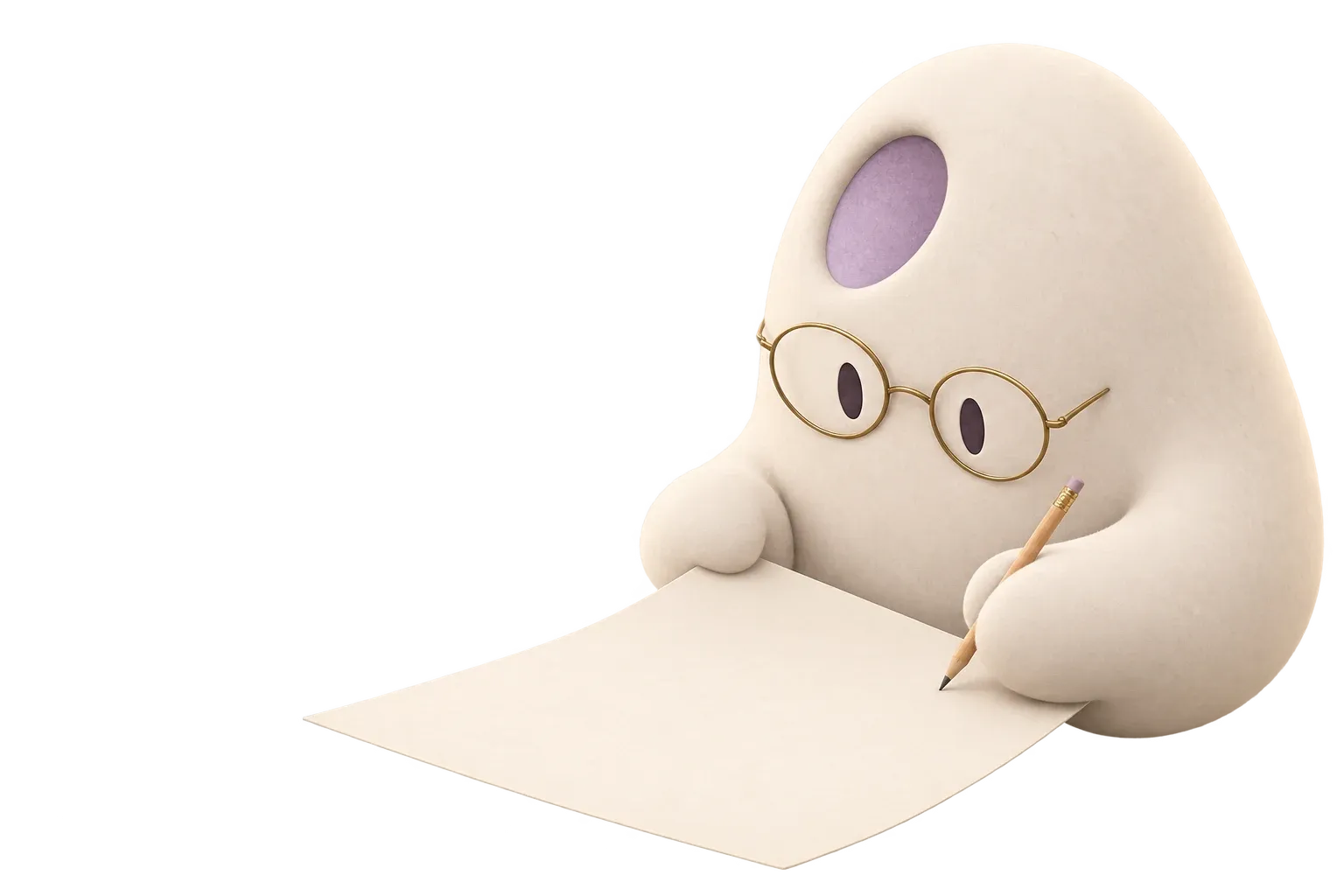 Olivia writing the finished entry